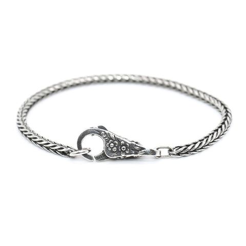 silver Trollbeads bracelet and lace lock