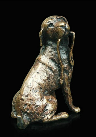 Bronze Labrador with Lead Sculpture Gifts Richard Cooper & Co