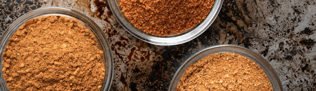 seasonings & spices in bowls