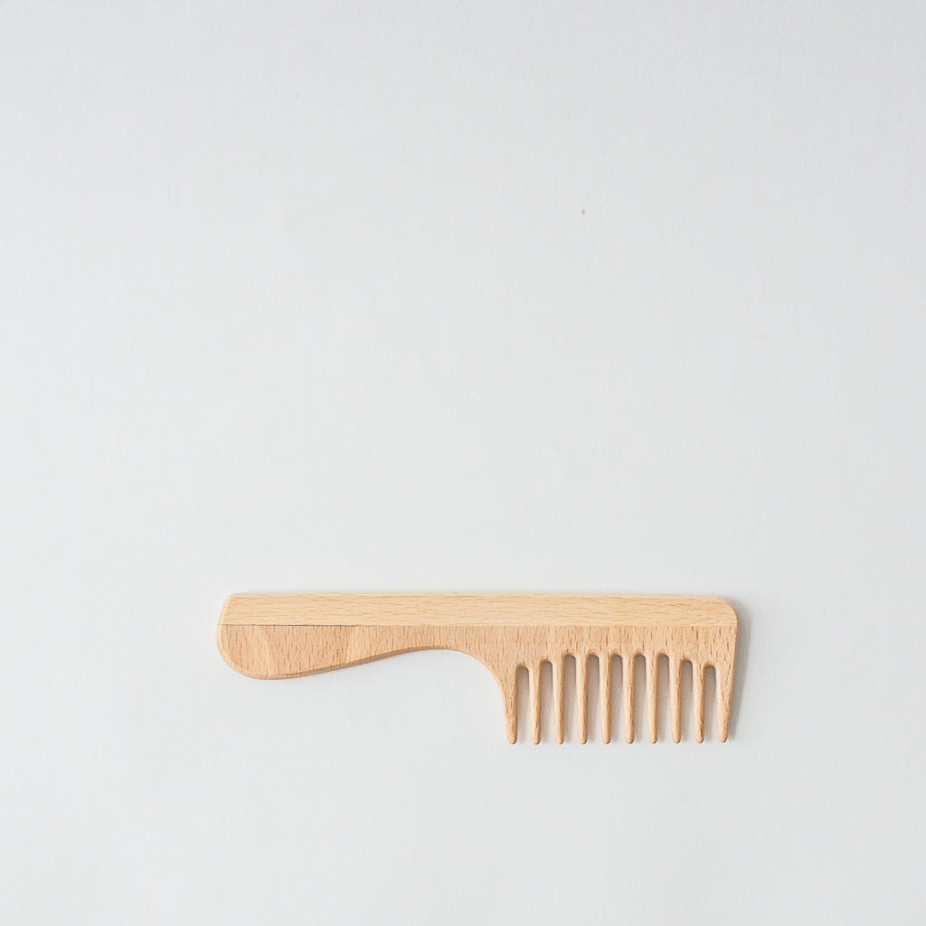 Wood Wide Tooth Comb