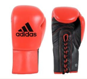 red adidas boxing gloves
