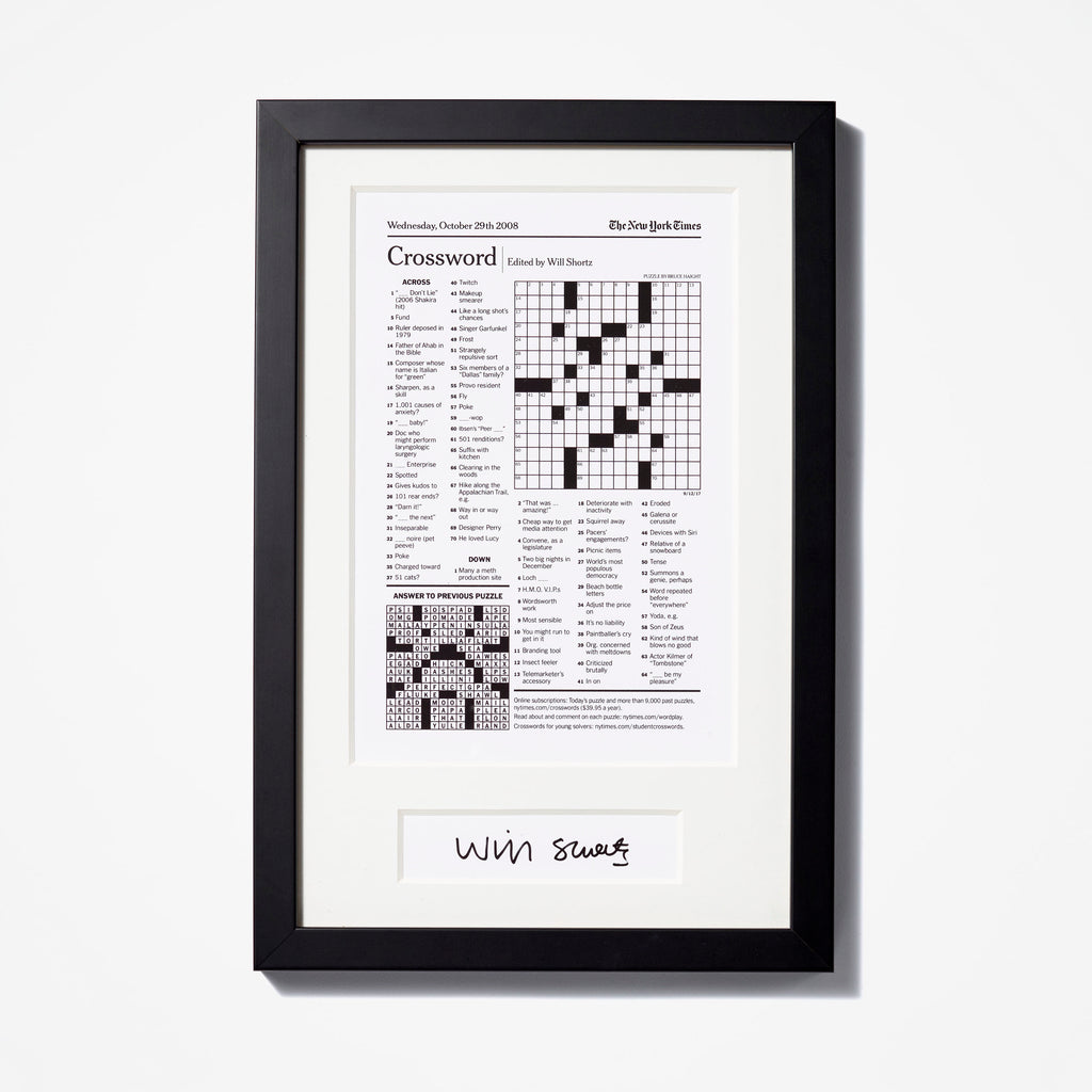 new york times crossword puzzle reprint the new york times store