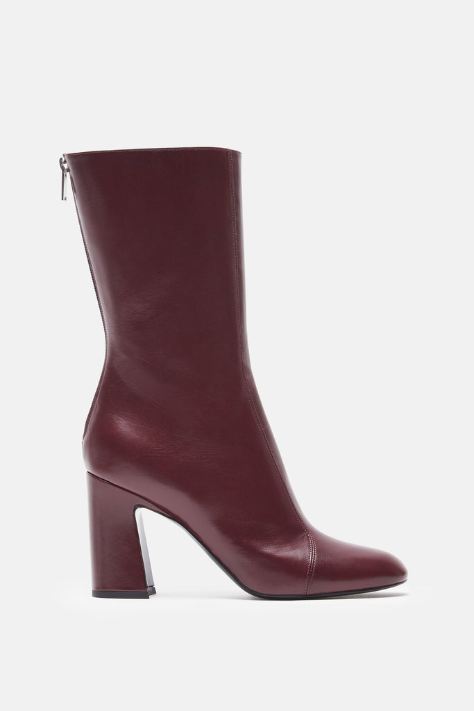 High Ankle Boot - Burgundy – The Line