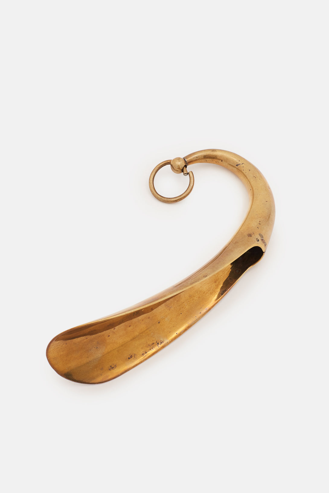 vintage brass shoe horn