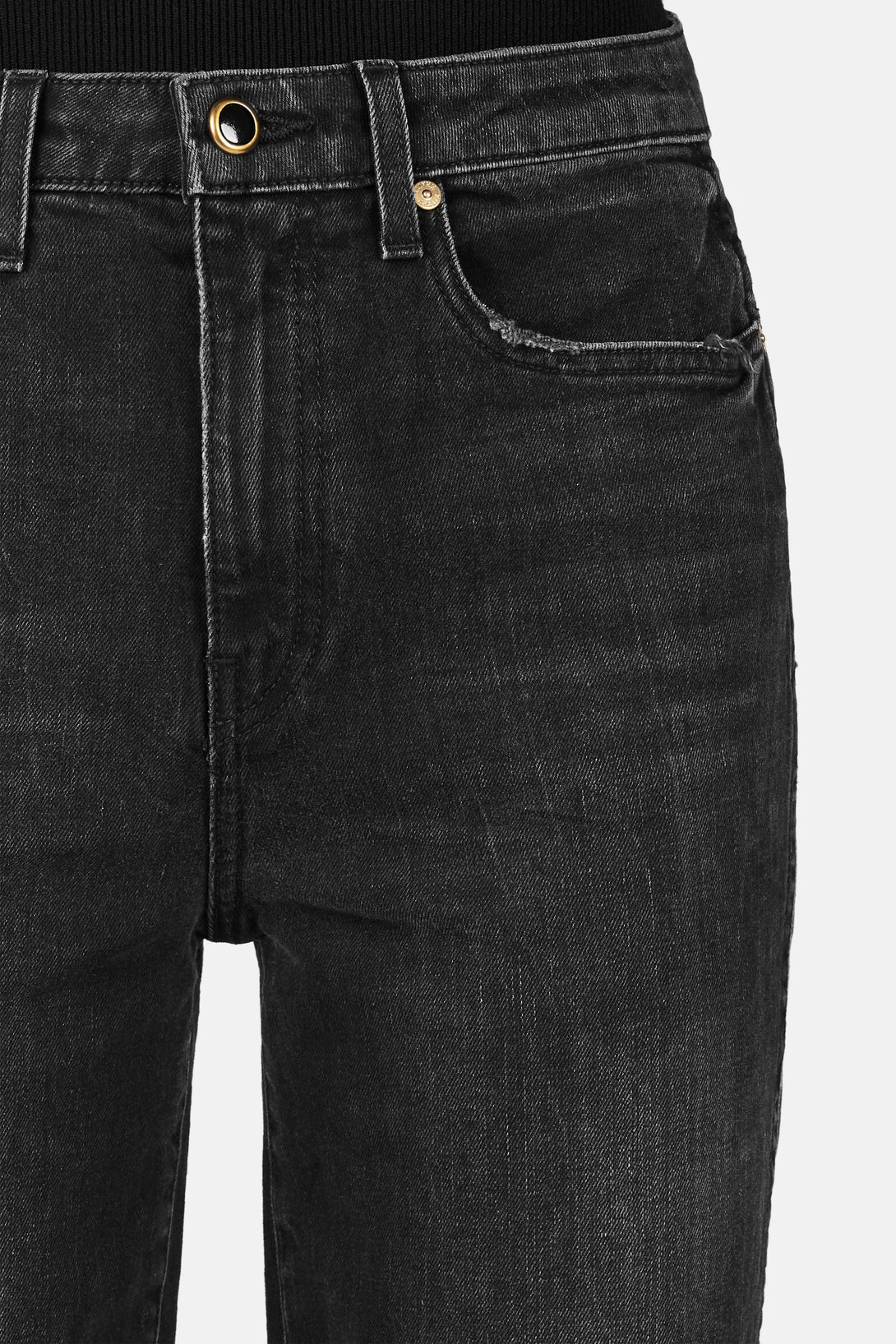 Benny Cropped Flare Jean - Vintage Black – The Line