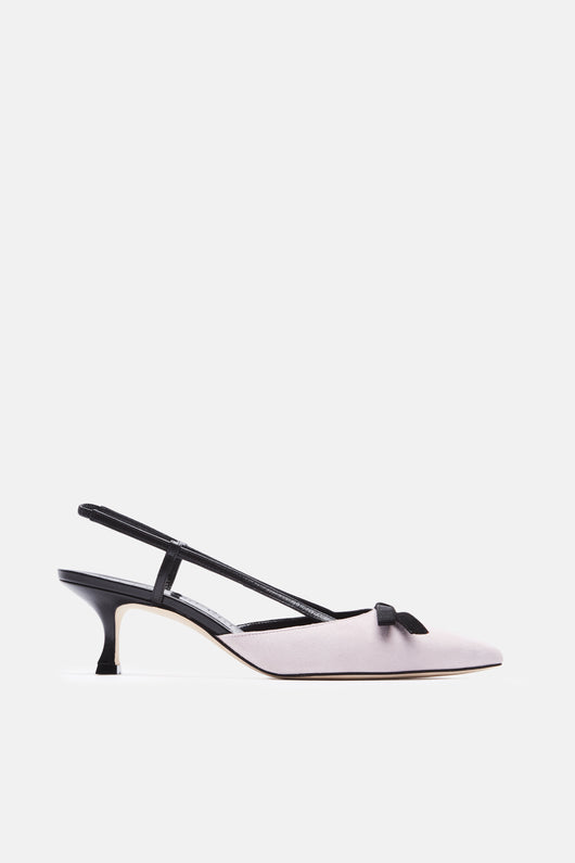 Galop Slingback - Magnolia Blush Pink Suede – The Line