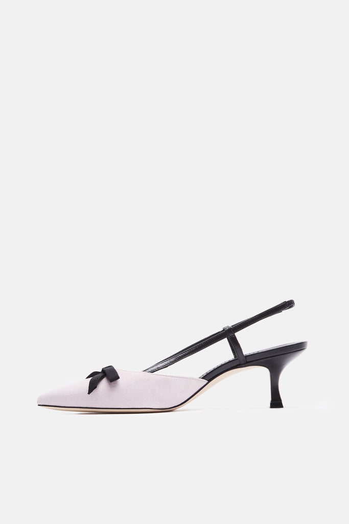 Galop Slingback - Magnolia Blush Pink Suede – The Line