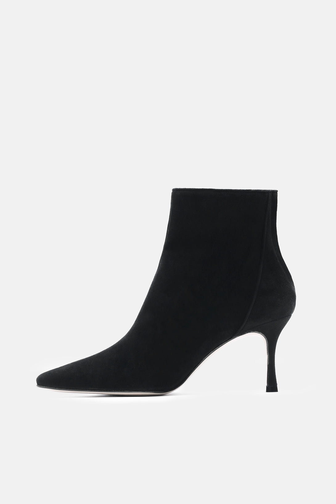 Lace Ankle Boot - Black Suede – The Line