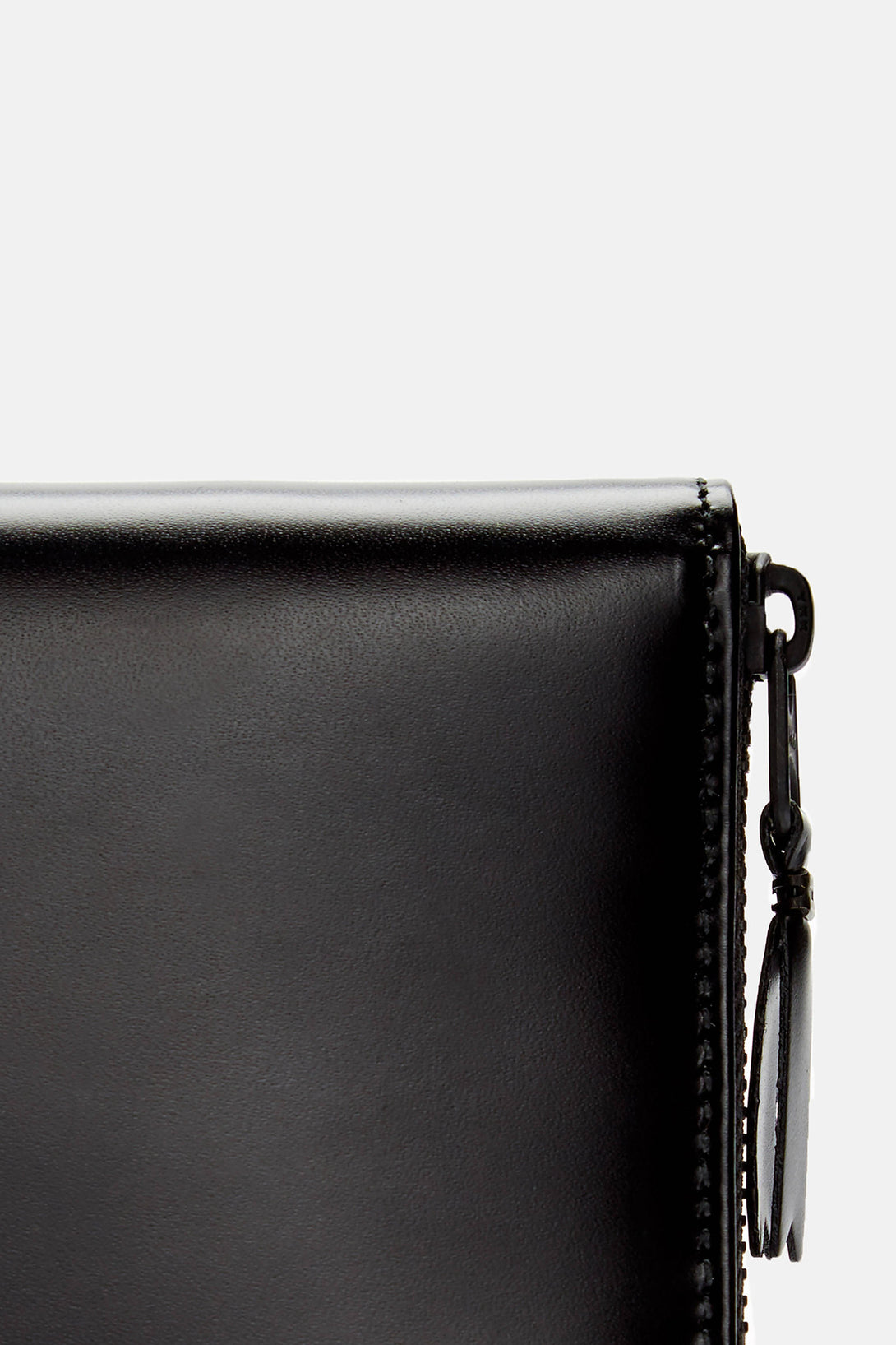 Very Black Long Zip Around Wallet – The Line