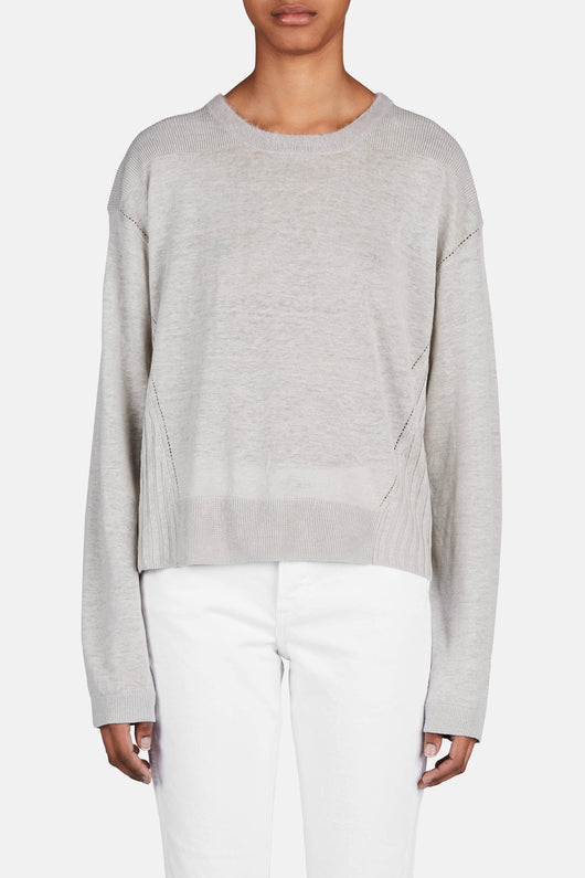 Phira Linen Sweater - Light Grey – The Line