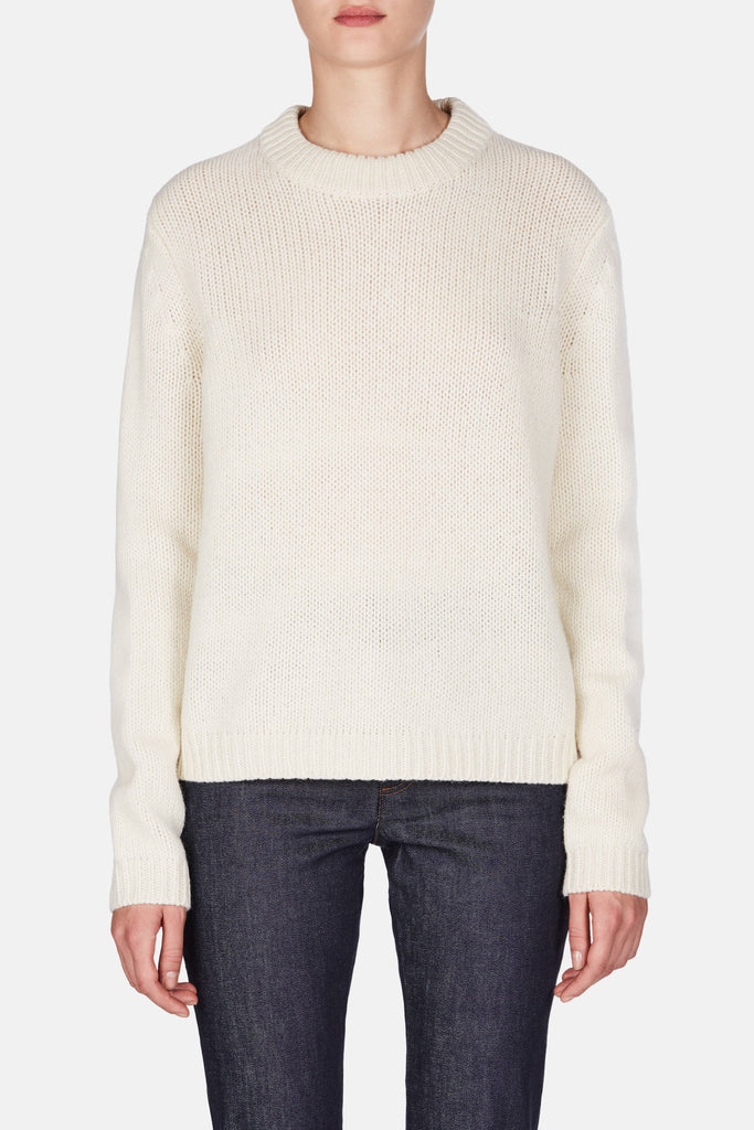 Saidy Wool Sweater - Pearl White – The Line