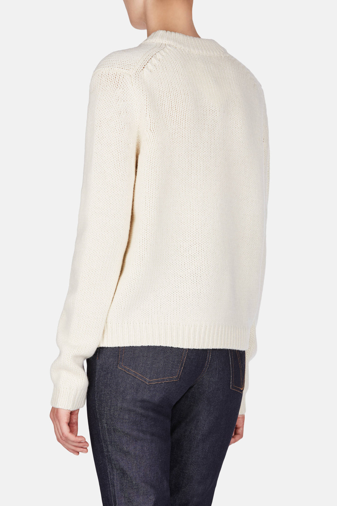 Saidy Wool Sweater - Pearl White – The Line