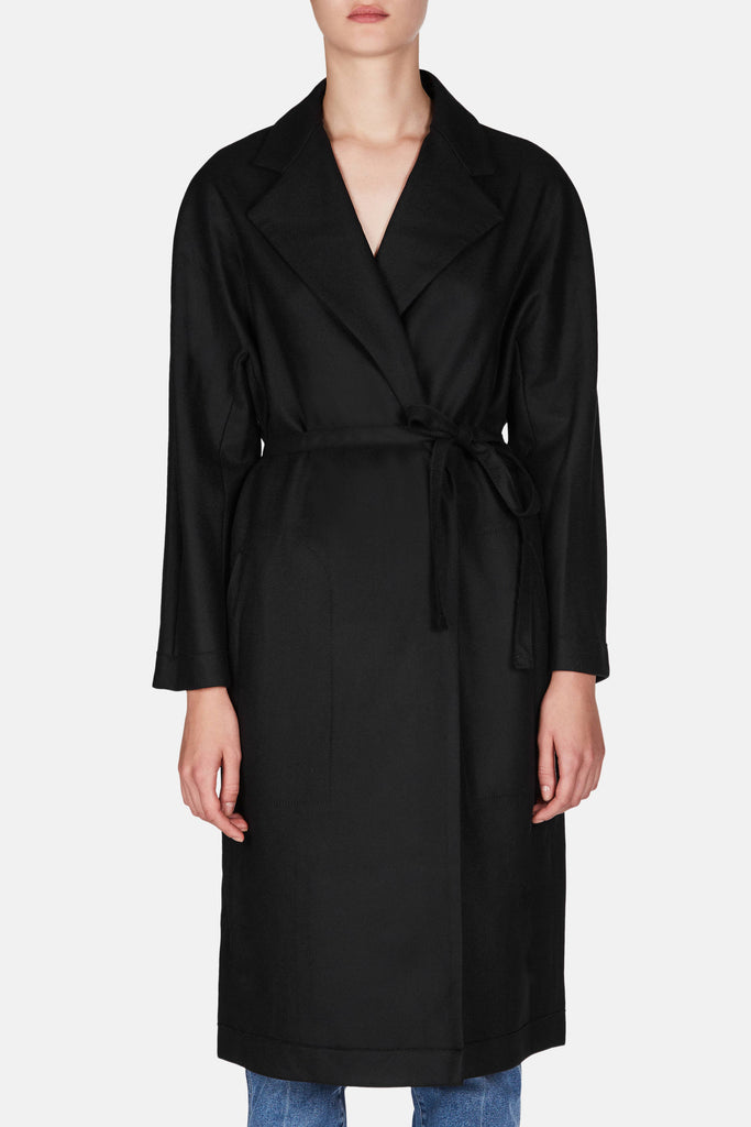 Alina Wool Coat - Black – The Line