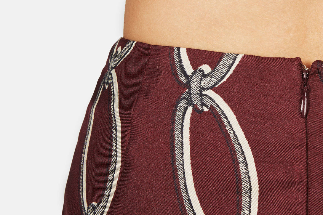 Intrepid Skirt - Burgundy Chain – The Line