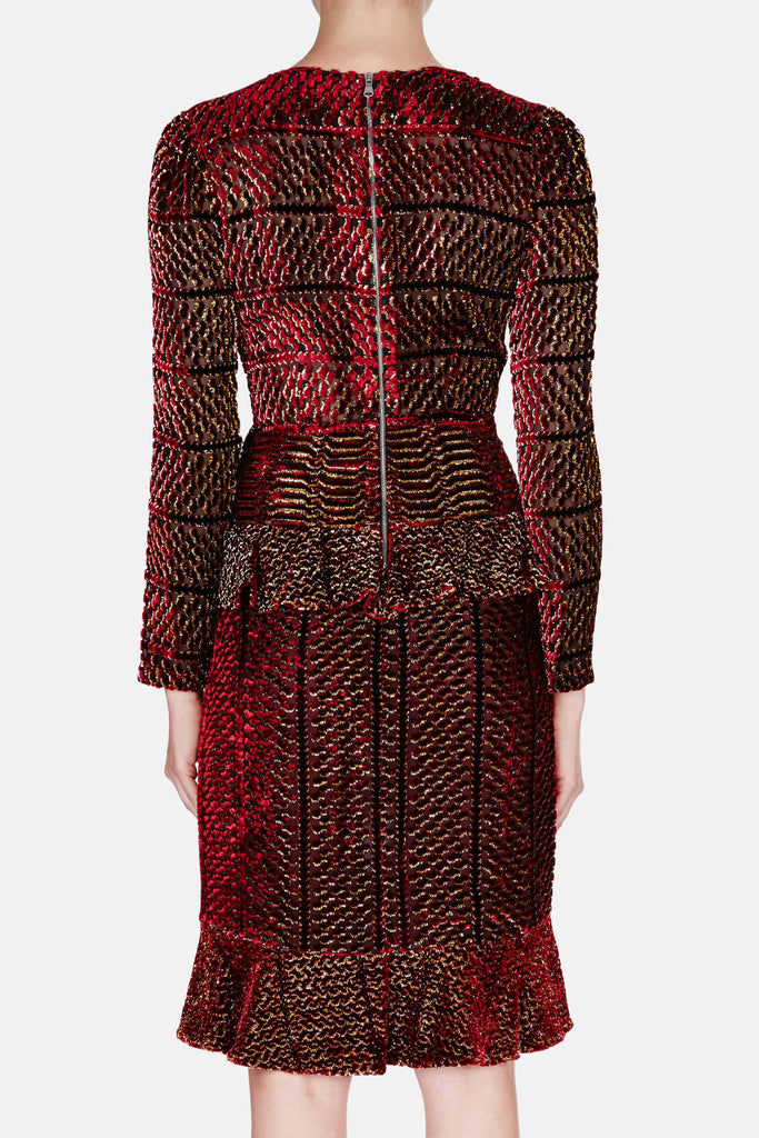 Farley Dress - Red Golden Tibetan – The Line