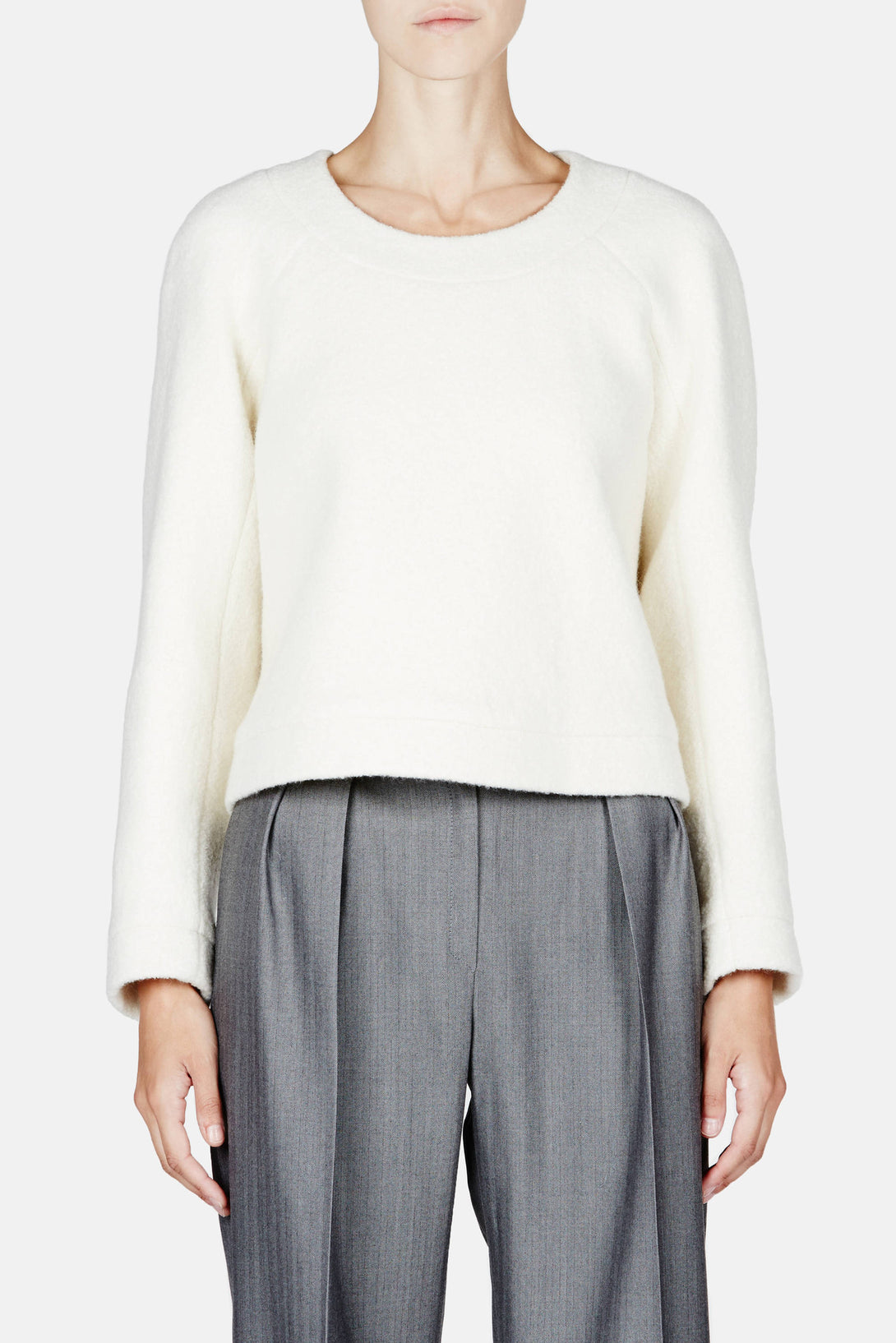 Boucle Sweater - Ivory – The Line