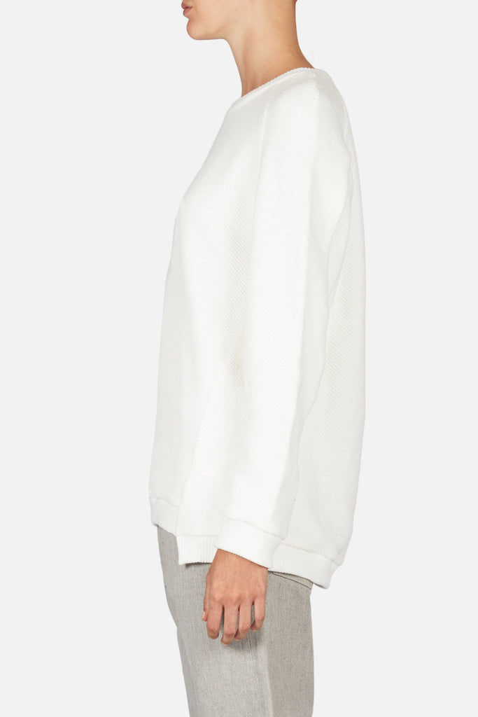 Oversized Sweatshirt - White – The Line