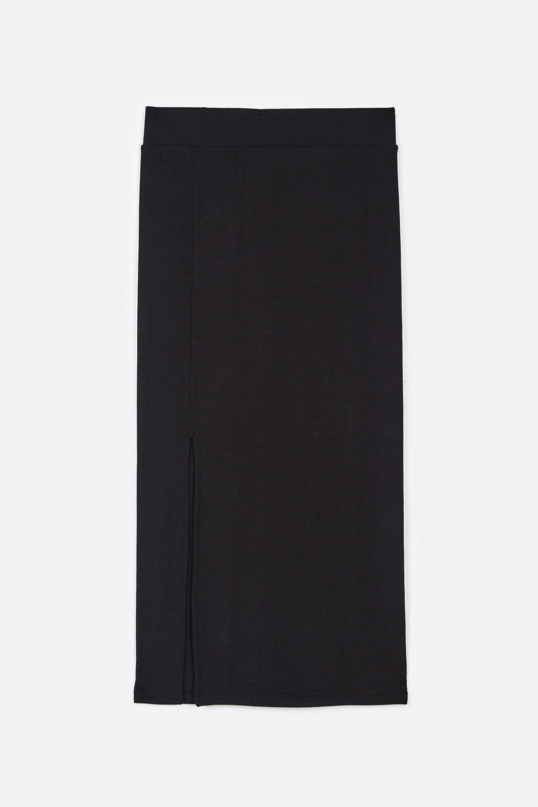 Side Slit Tube Skirt - Black – The Line