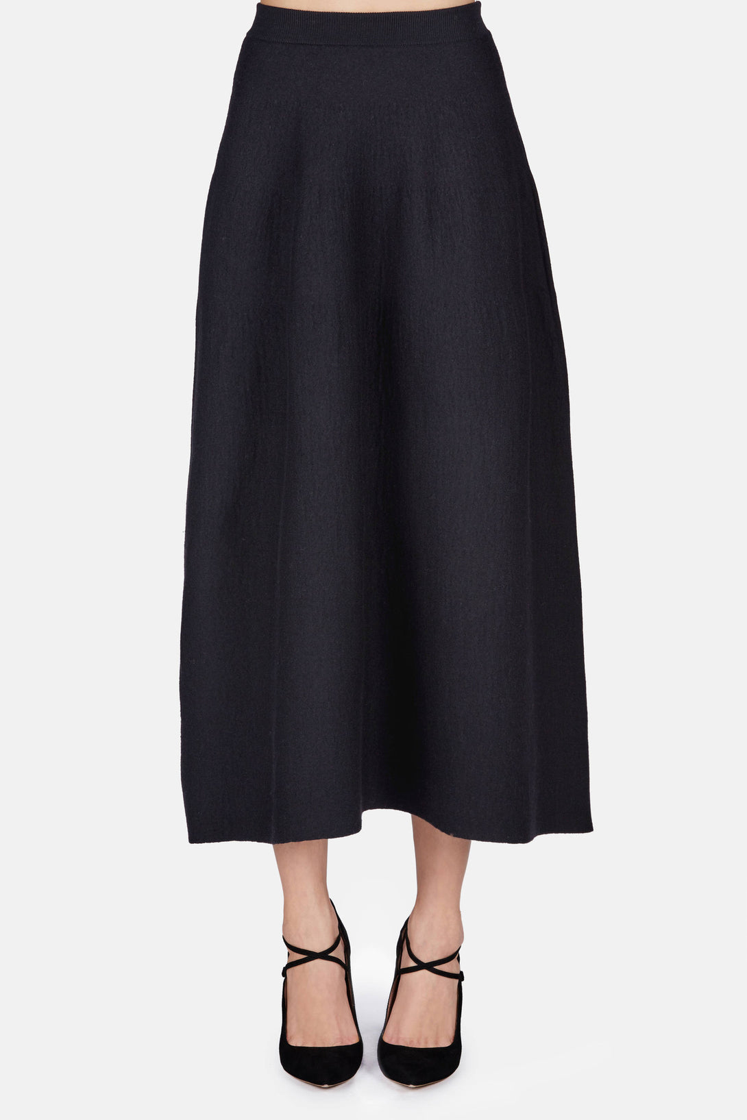 Felted Skirt - Black – The Line