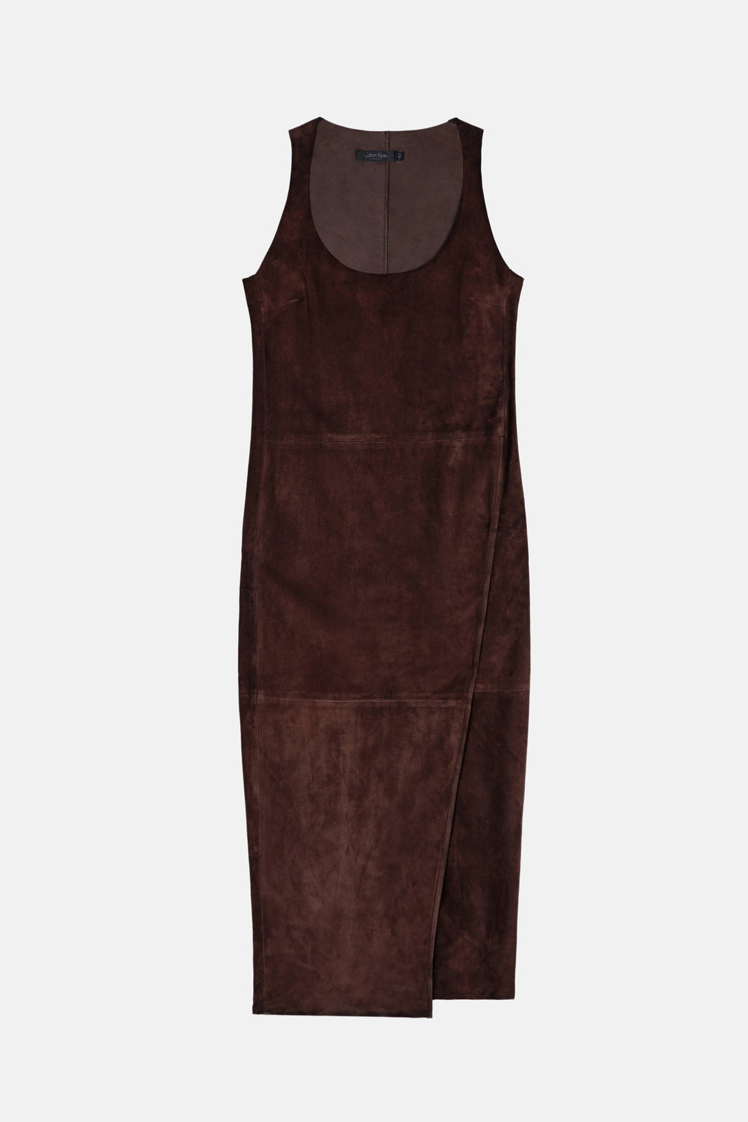 Suede Dress - Chocolate – The Line