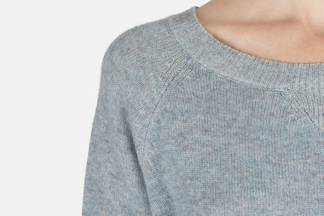Welder Sweater - Blue Haze/Ecru – The Line
