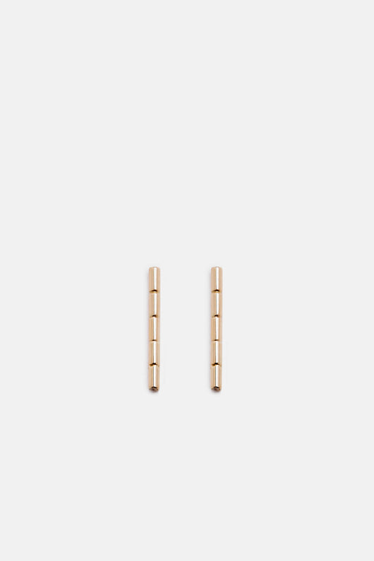 Etched Rod Earrings with Champagne Diamonds - Long – The Line