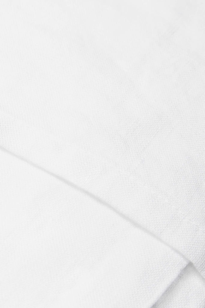 Washed Linen Full/Queen Flat Sheet - Chalk – The Line