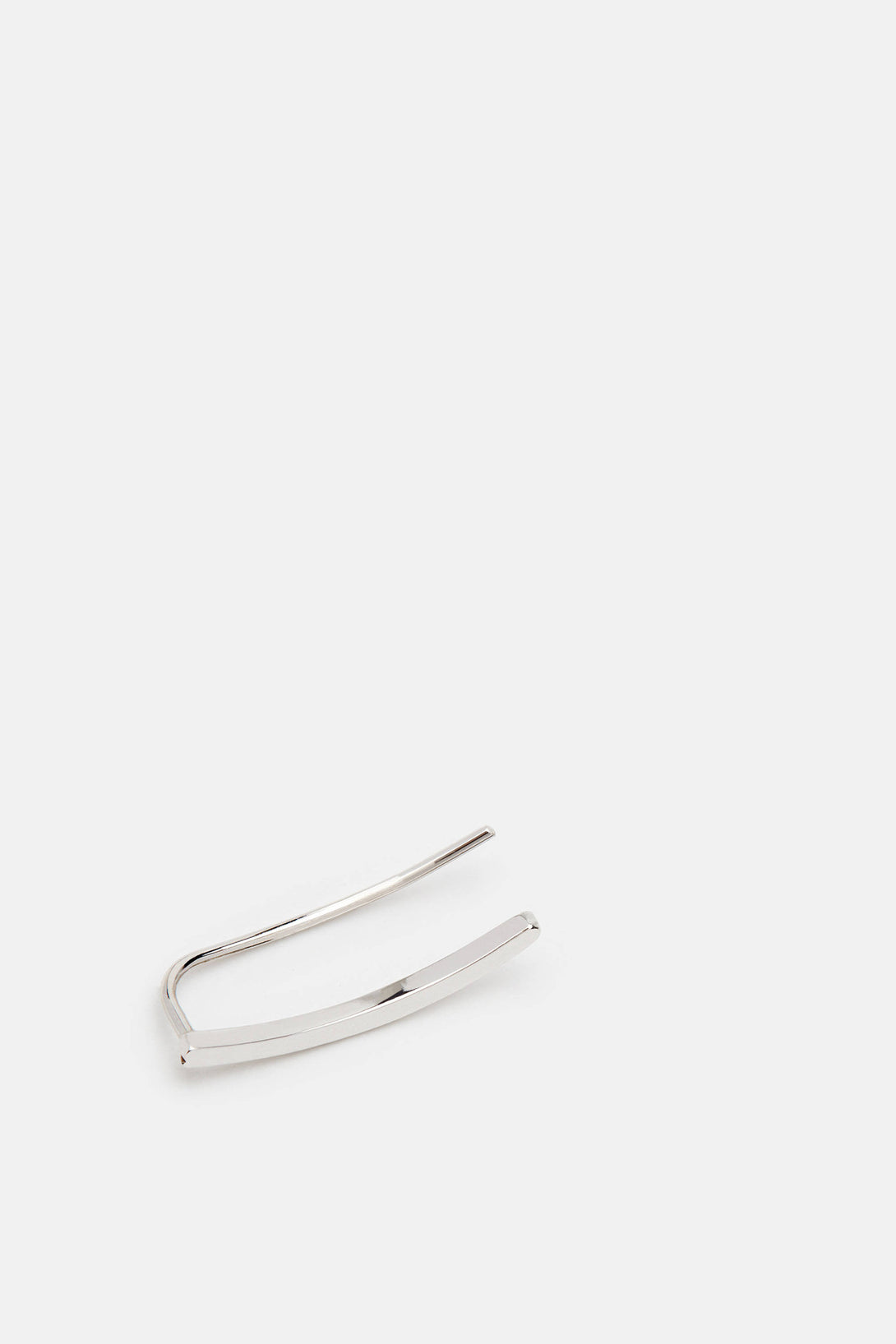 Thin Staple Earrings (Set of 2) - 14K White Gold – The Line