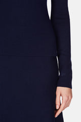 May Turtleneck - Navy – The Line