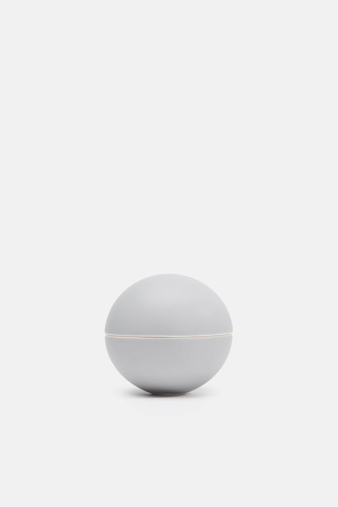 Download Matte Medium Grey Small Spherical Lidded Container - The Line