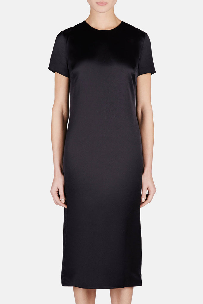 S/S Midi Dress - Black – The Line