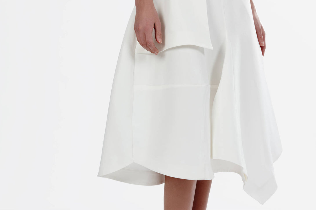 Origami Skirt - White – The Line