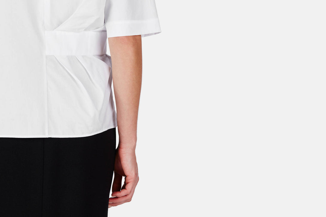 Side Tuck Top - White – The Line