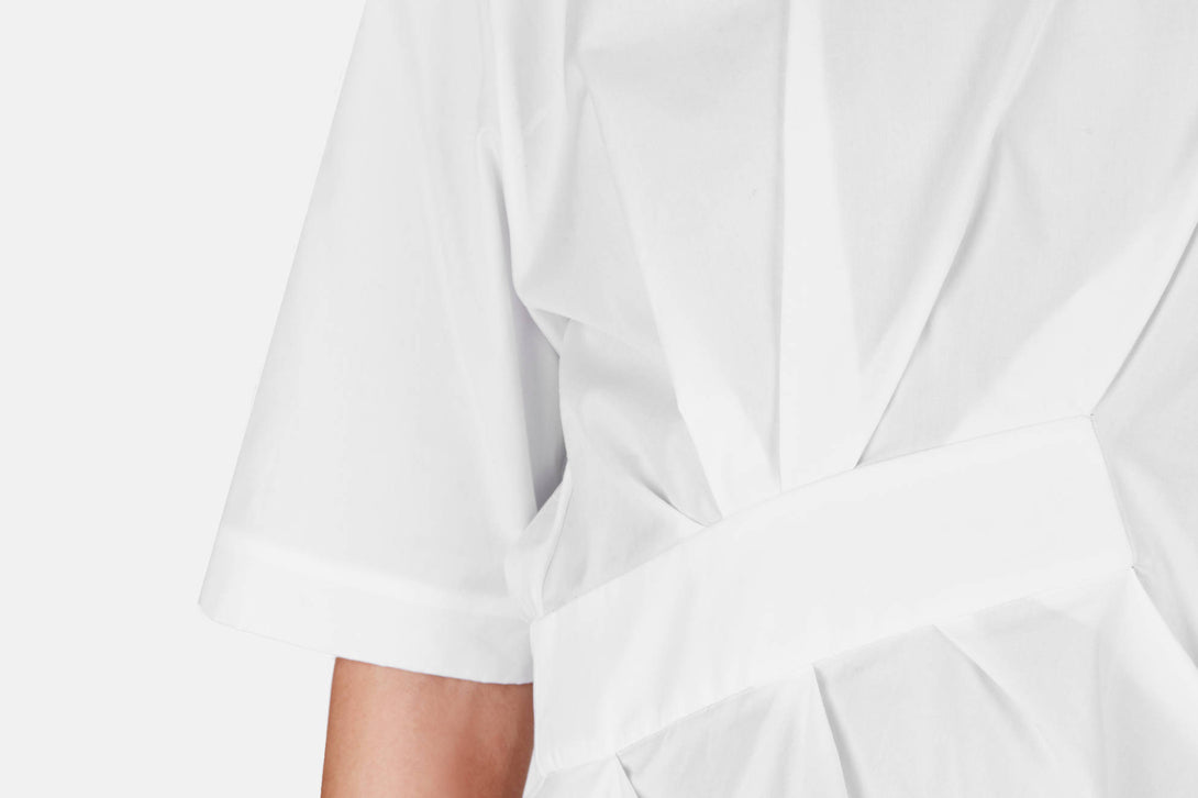 Side Tuck Top - White – The Line