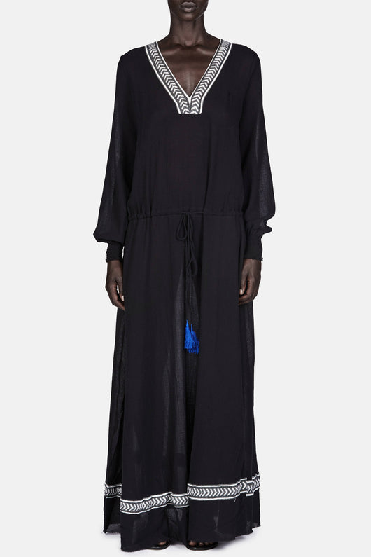 Kafa Maxi Dress - Black – The Line