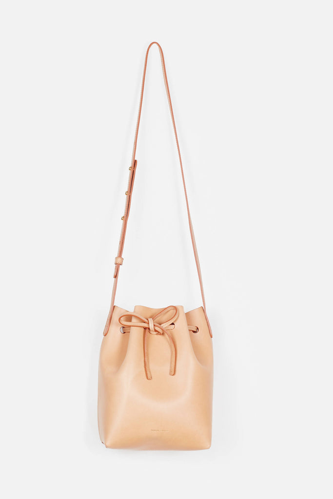 Mini Bucket Bag Coated Interior - Cammello/Rosa – The Line