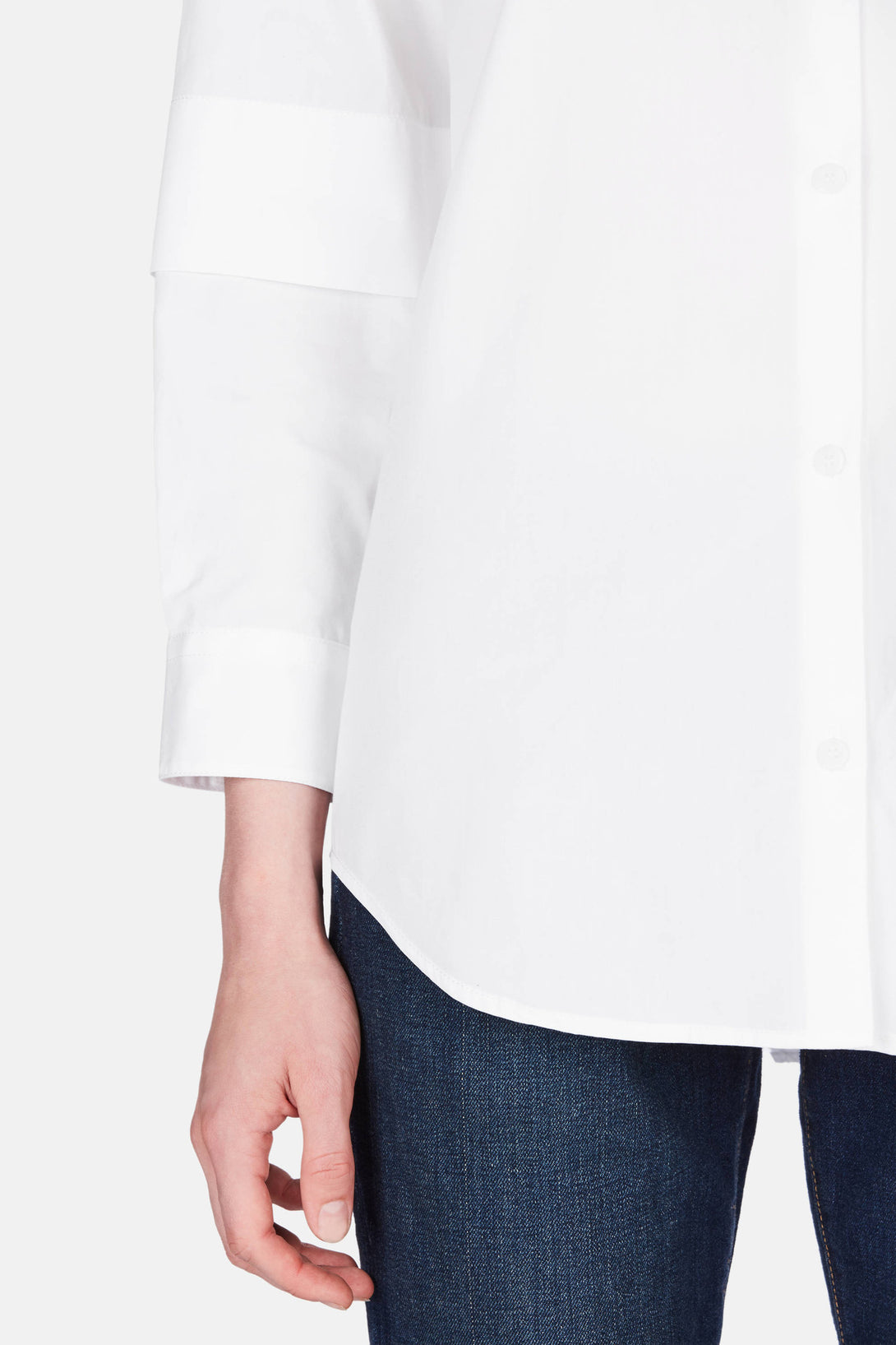 Double Sleeve Shirt - White – The Line