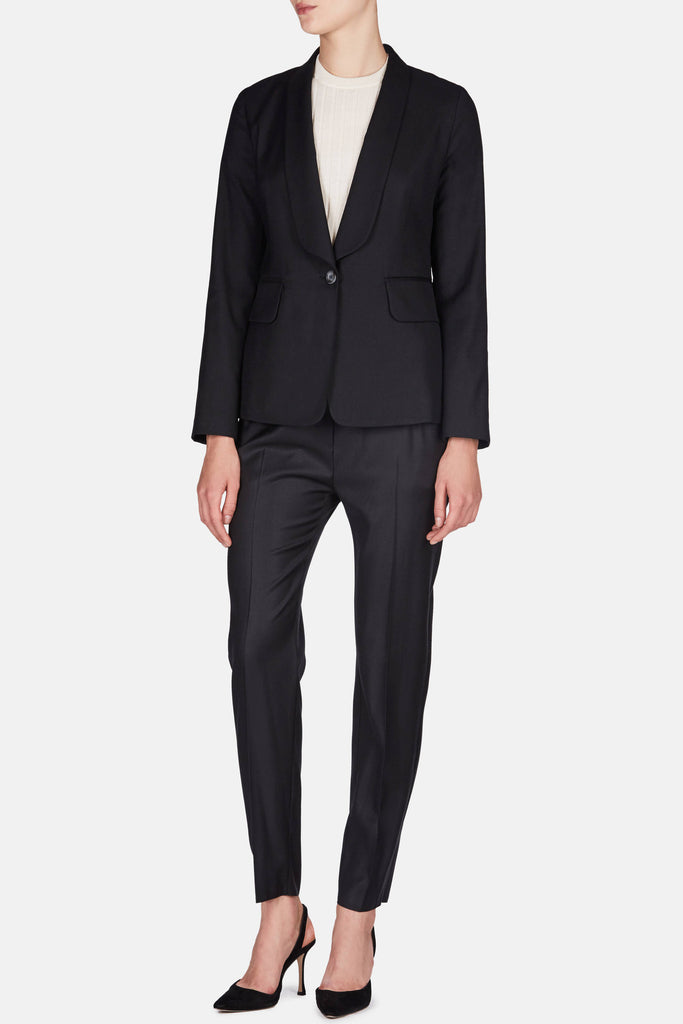 Lapel Blazer - Black – The Line