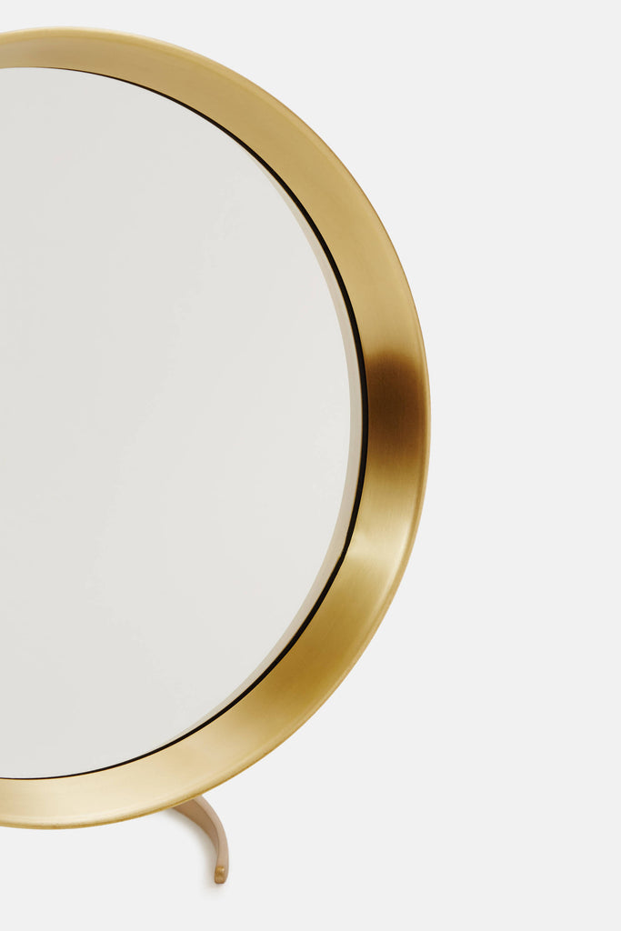 Download Brass Tabletop Mirror with Stand - The Line