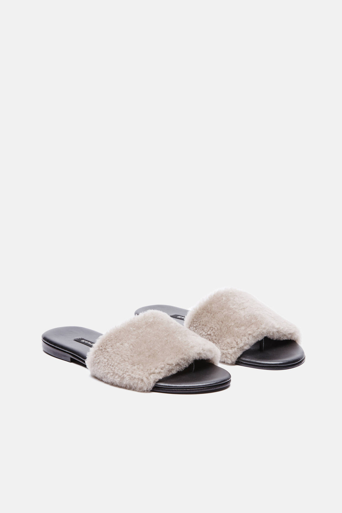Roma II Sandal - Taupe Shearling – The Line
