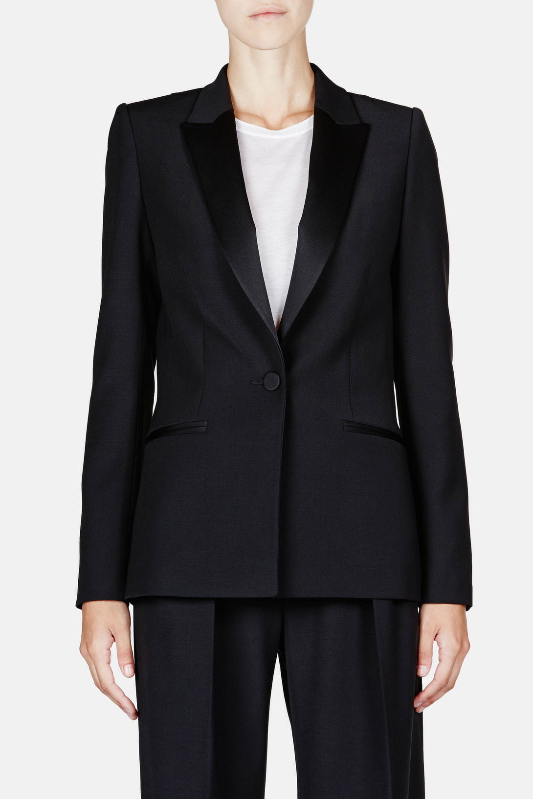 Apollon One Button Jacket - Noir – The Line