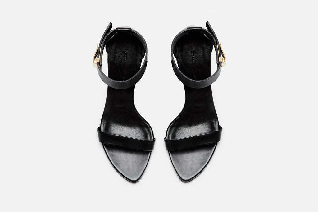 Ankle Strap Sandal 100 mm - Black – The Line