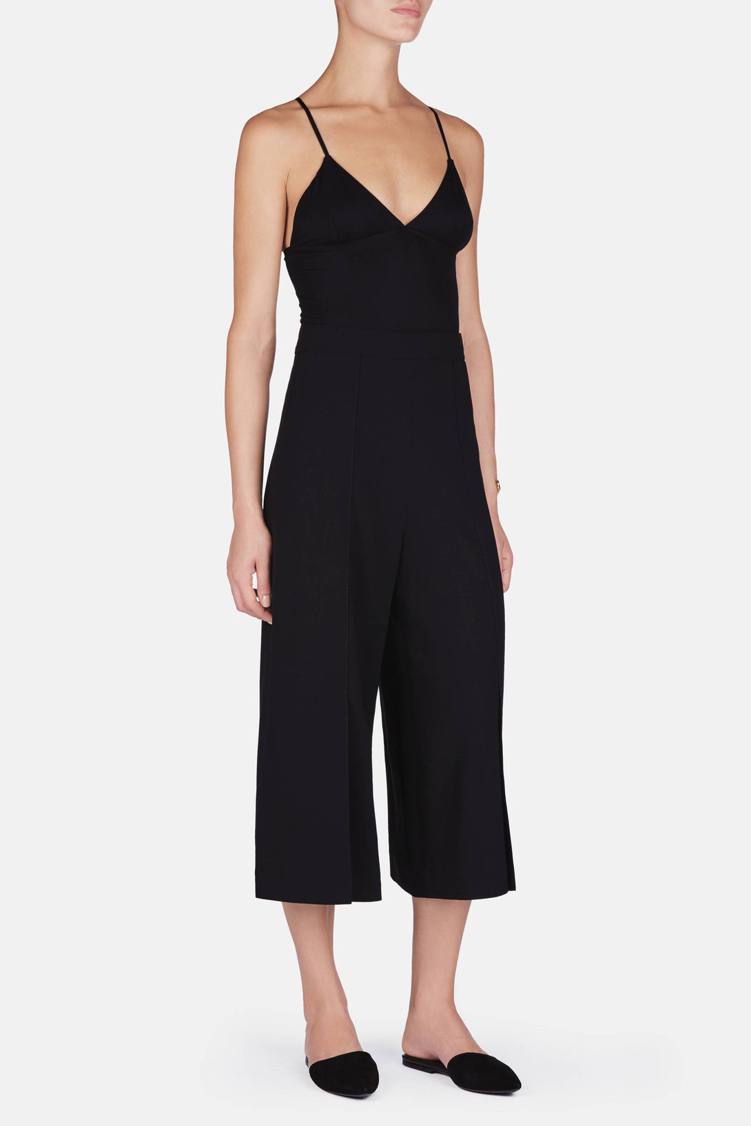 Cropped Culottes - Black – The Line