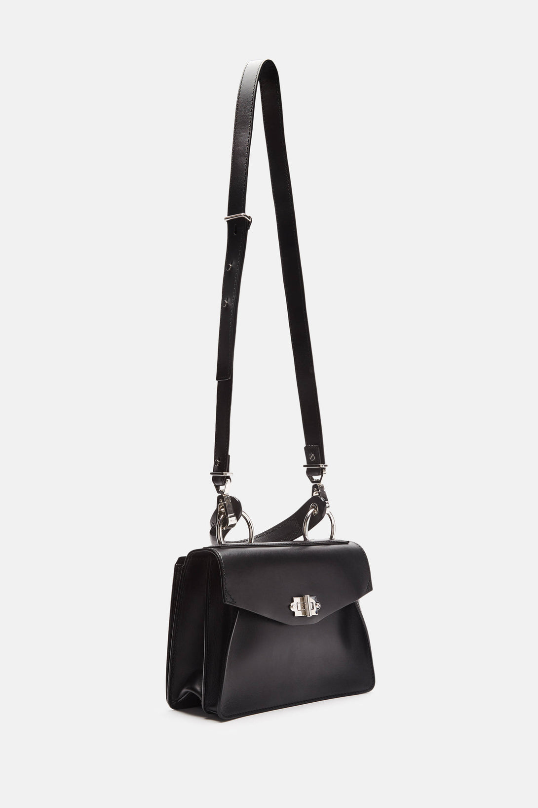 Small Hava Top Handle Bag - Black – The Line