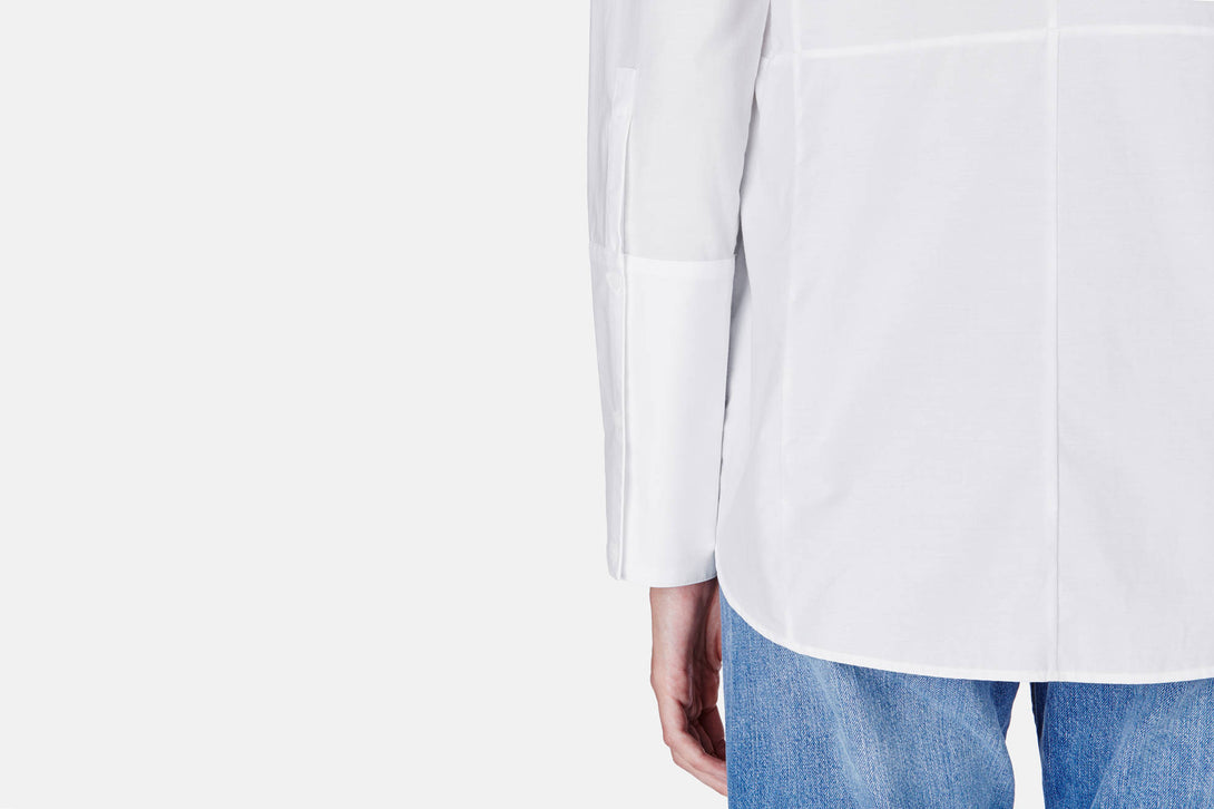 Shirt 20 Collarstand Shirt with Princess Seams - White – The Line