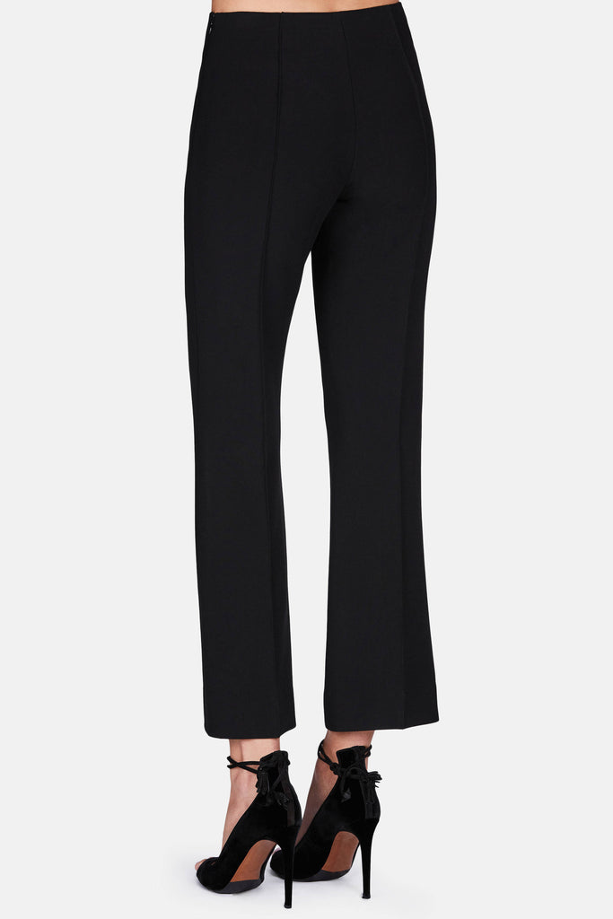 Trouser 31 Cropped Pintuck Pant - Black – The Line