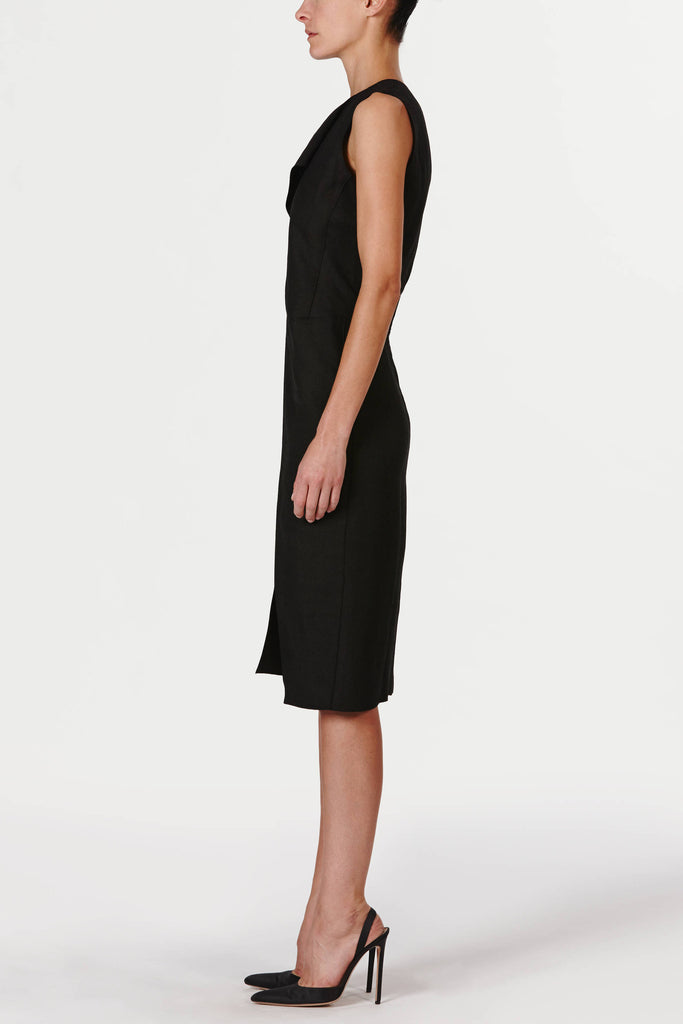 Slit Neck Dress – The Line