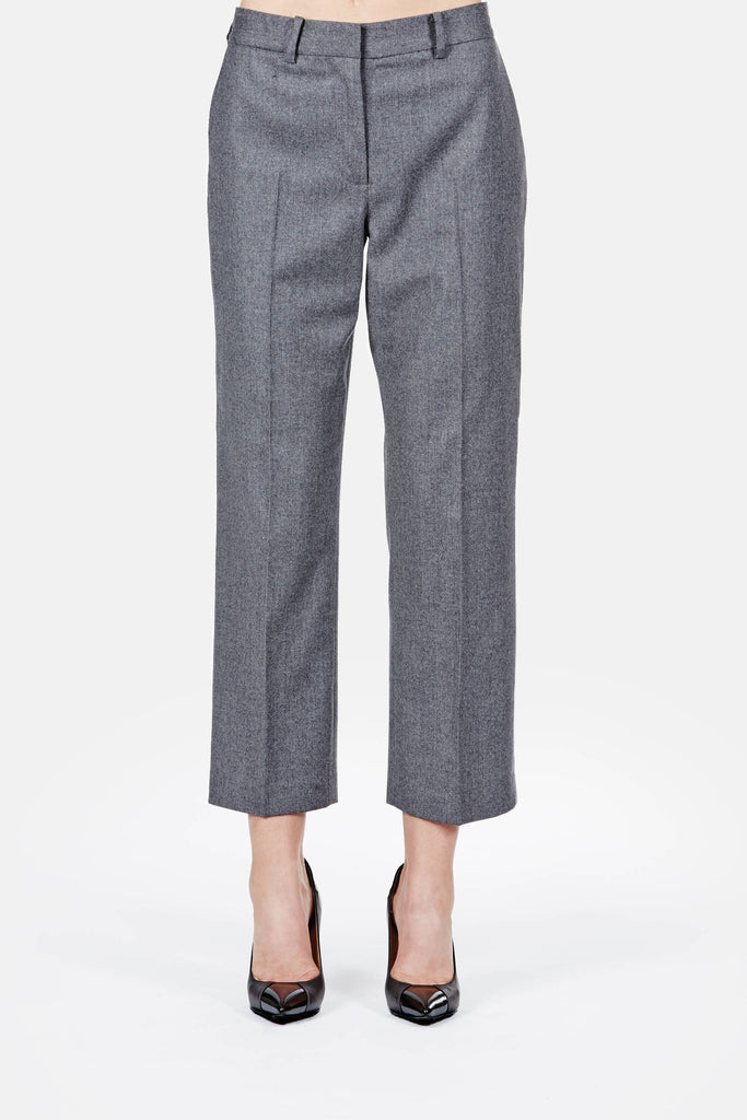 Cropped Trouser - Charcoal – The Line