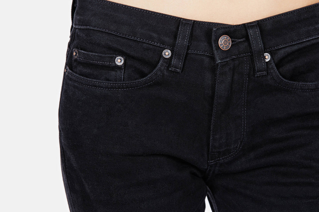 Loose Skinny Jeans - Dark Dusty Black – The Line