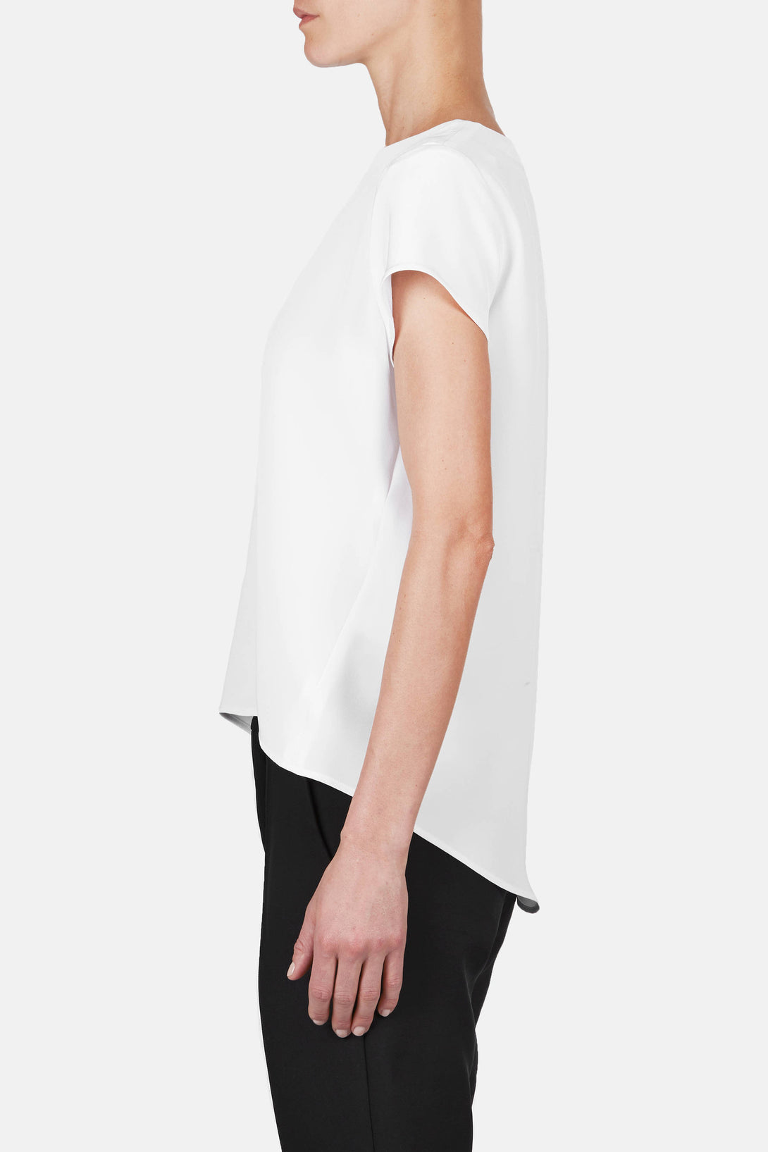 T-Shirt 01 Silk Boy T - White – The Line